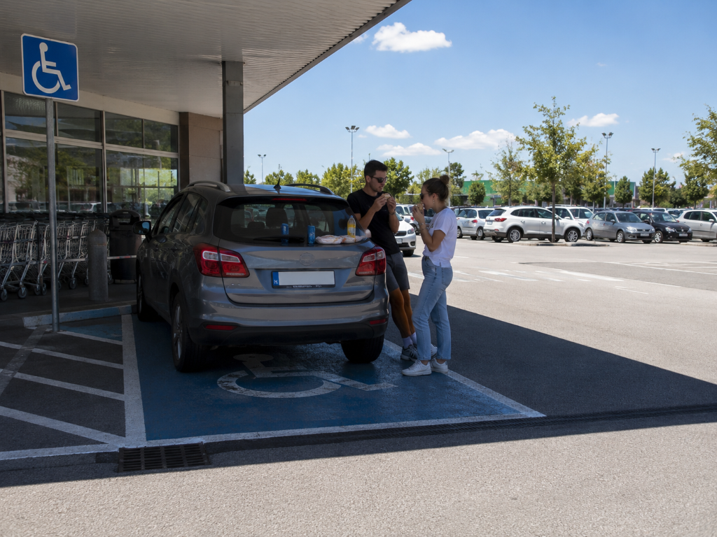 Il posto disabili non è un posto comodo.
