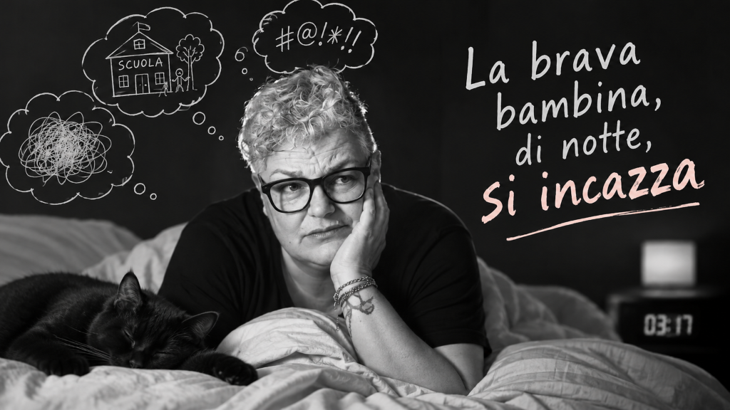 La brava bambina, di notte, si incazza